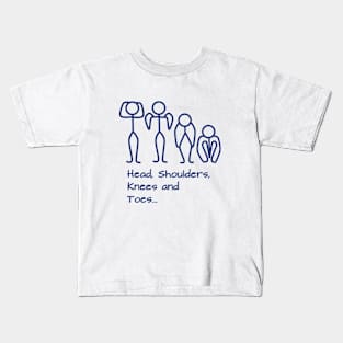 Stickman / Head, shoulders, knees and toes... Kids T-Shirt